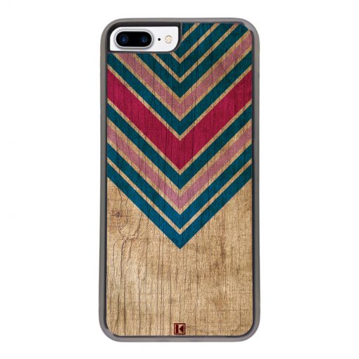 Coque iPhone 7 Plus / 8 Plus – Chevron on wood