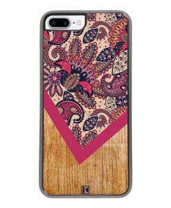 Coque iPhone 7 Plus / 8 Plus – Graphic wood rouge