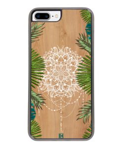 Coque iPhone 7 Plus / 8 Plus – Tropical wood mandala