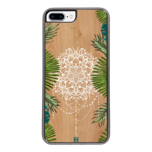 Coque iPhone 7 Plus / 8 Plus – Tropical wood mandala