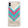 Coque iPhone Xs Max – Chevron on white wood