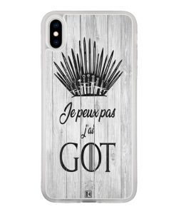 Coque iPhone X / Xs – Je peux pas j'ai Game of Thrones