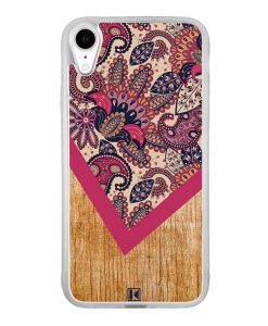 Coque iPhone Xr – Graphic wood rouge