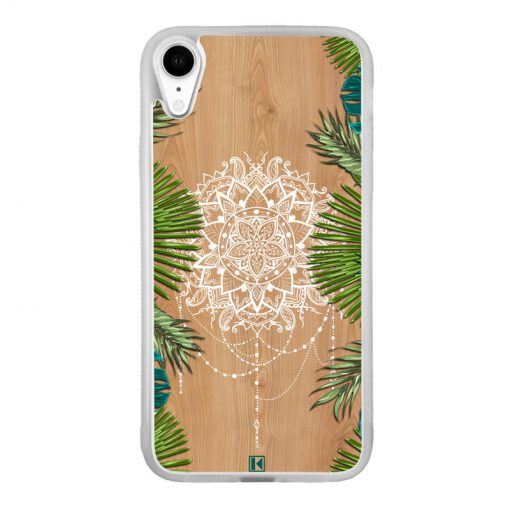 Coque iPhone Xr – Tropical wood mandala