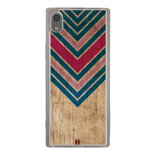 Coque Xperia XA1 – Chevron on wood