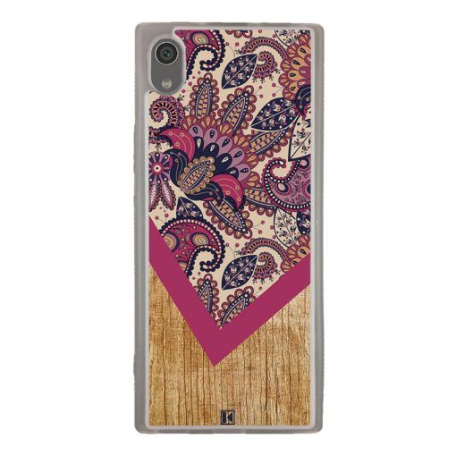 Coque Xperia XA1 – Graphic wood rouge
