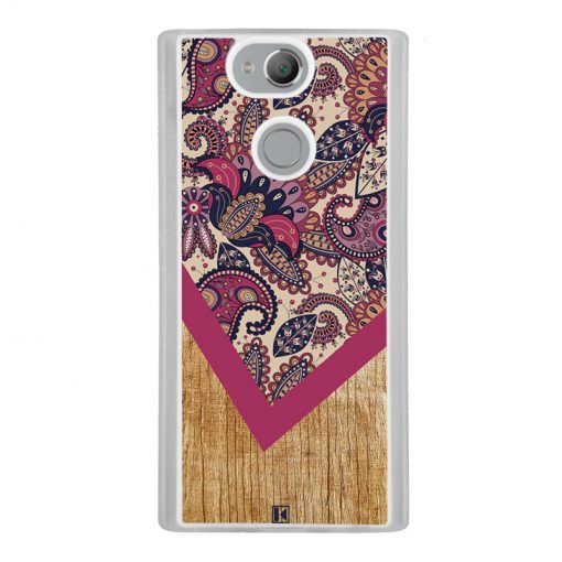 Coque Xperia XA2 – Graphic wood rouge