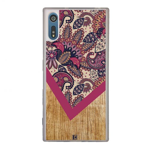 Coque Xperia XZ – Graphic wood rouge