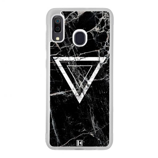 Coque Galaxy A30 – Black marble