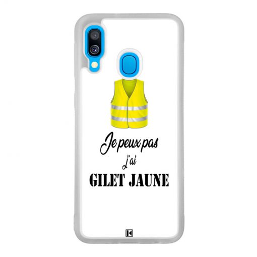 Coque Galaxy A40 – Je peux pas j'ai Gilet jaune