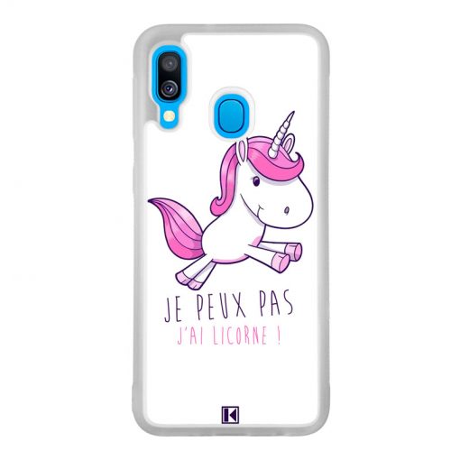 Coque Galaxy A40 – Je peux pas j'ai Licorne