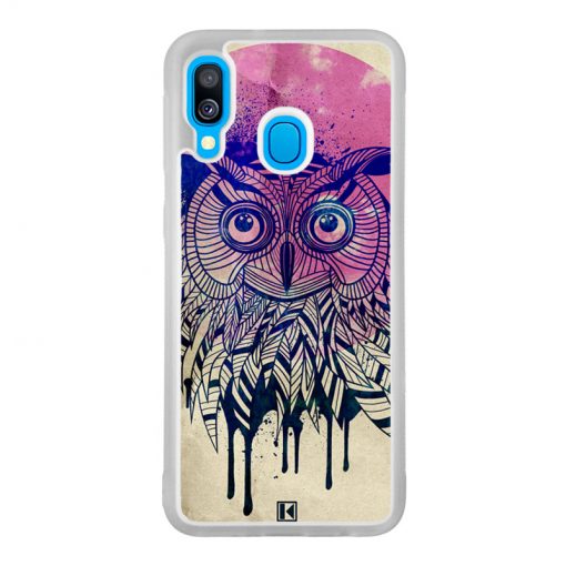 Coque Galaxy A40 – Owl face