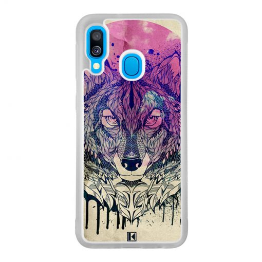 Coque Galaxy A40 – Wolf Face