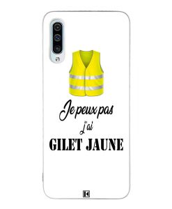 Coque Galaxy A50 – Je peux pas j'ai Gilet jaune