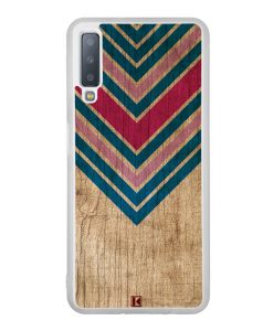 Coque Galaxy A7 2018 – Chevron on wood