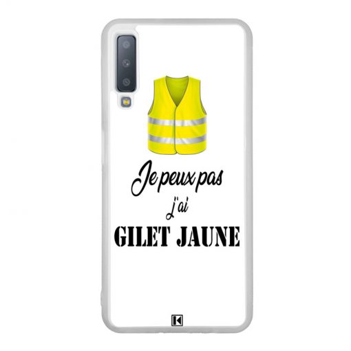 Coque Galaxy A7 2018 – Je peux pas j'ai Gilet jaune