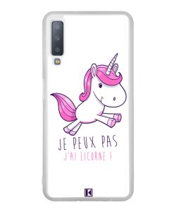 Coque Galaxy A7 2018 – Je peux pas j'ai Licorne