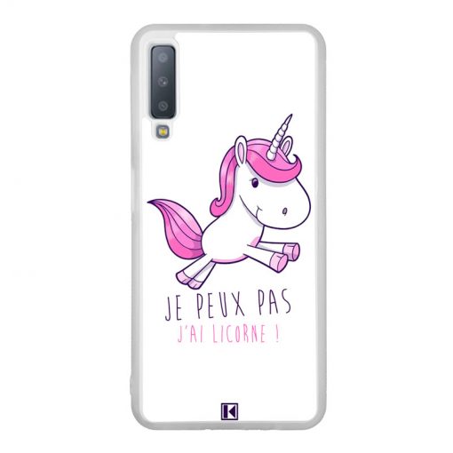 Coque Galaxy A7 2018 – Je peux pas j'ai Licorne