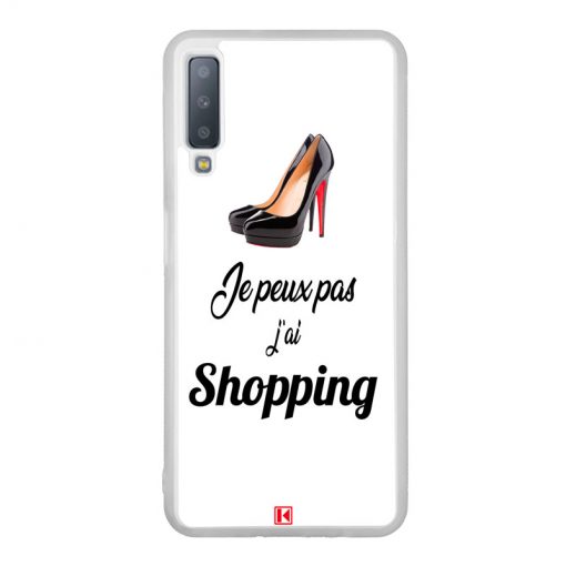 Coque Galaxy A7 2018 – Je peux pas j'ai Shopping