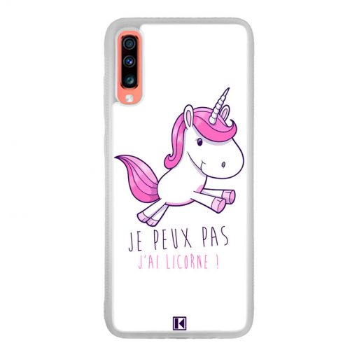 Coque Galaxy A70 – Je peux pas j'ai Licorne