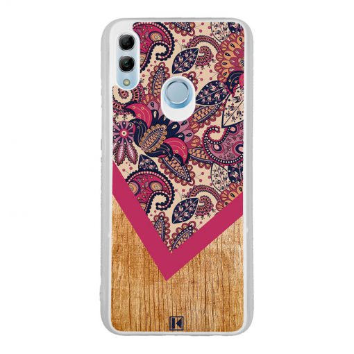 Coque Honor 10 Lite – Graphic wood rouge