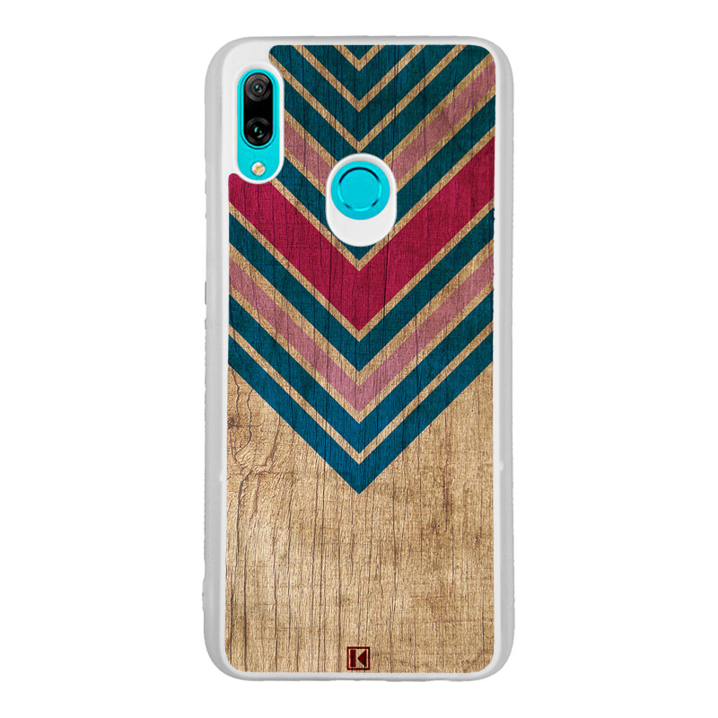 theklips-coque-huawei-p-smart-2019-chevron-on-wood Coque Huawei P Smart 2019 – Chevron on wood