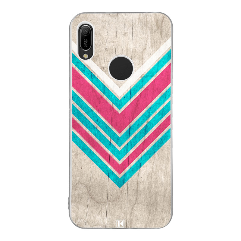 theklips-coque-huawei-y6-2019-chevron-on-white-wood Coque Huawei Y6 2019 – Chevron on white wood