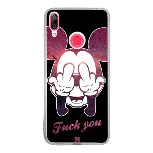 Coque Huawei Y7 2019 – Mickey Fuck You
