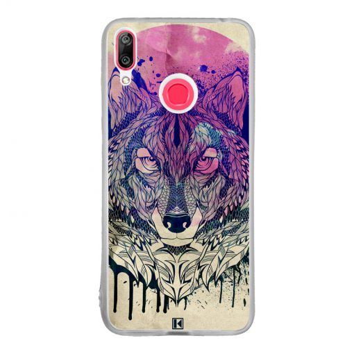 Coque Huawei Y7 2019 – Wolf Face