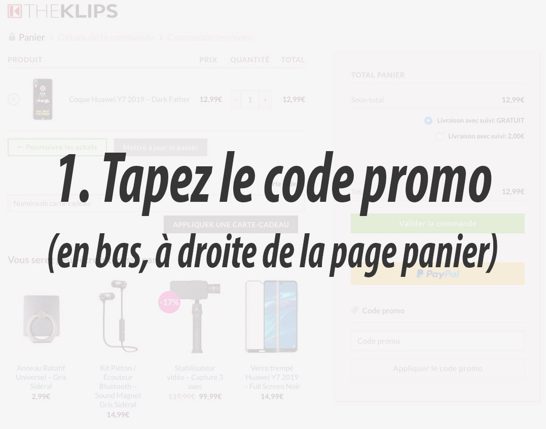 Tutoriel - Comment utiliser un code promo? | THEKLIPS