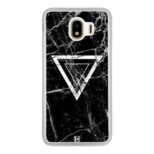 Coque Galaxy J4 2018 – Black marble