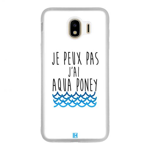 Coque Galaxy J4 2018 – Je peux pas j'ai aqua poney