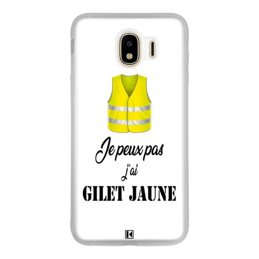 Coque Galaxy J4 2018 – Je peux pas j'ai Gilet jaune