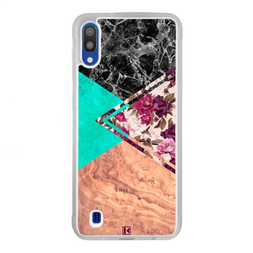 Coque Galaxy M10 – Floral marble