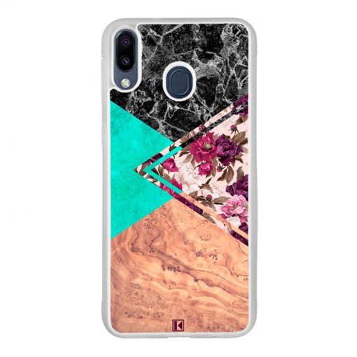 Coque Galaxy M20 – Floral marble