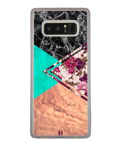 Coque Galaxy Note 8 – Floral marble