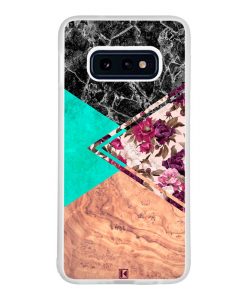 Coque Galaxy S10e – Floral marble