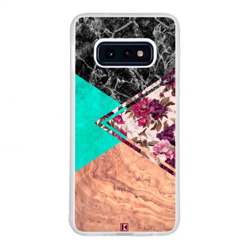 Coque Galaxy S10e – Floral marble