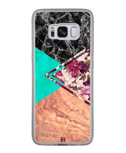 Coque Galaxy S8 – Floral marble