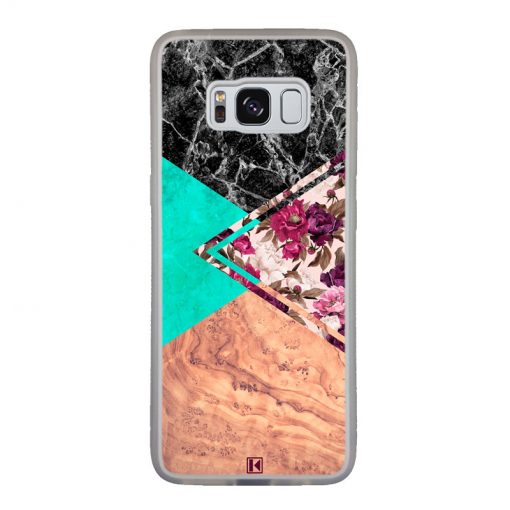 Coque Galaxy S8 – Floral marble