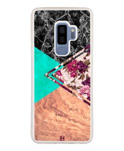 Coque Galaxy S9 Plus – Floral marble
