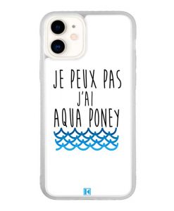 Coque iPhone 11 – Je peux pas j'ai aqua poney