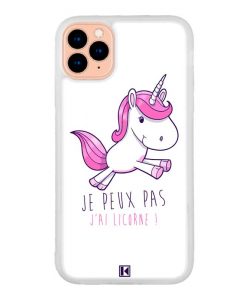 Coque iPhone 11 Pro – Je peux pas j'ai Licorne