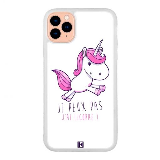 Coque iPhone 11 Pro – Je peux pas j'ai Licorne