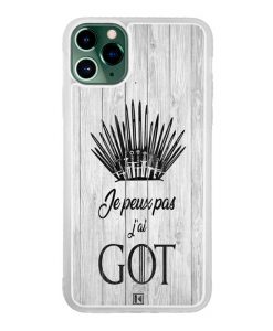 Coque iPhone 11 Pro Max – Je peux pas j'ai Game of Thrones