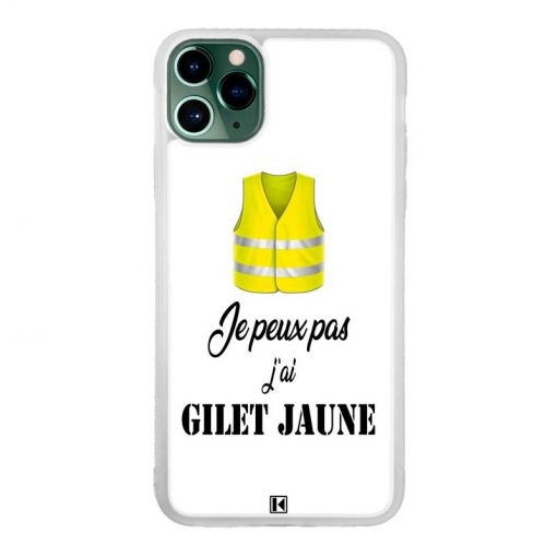 Coque iPhone 11 Pro Max – Je peux pas j'ai Gilet jaune