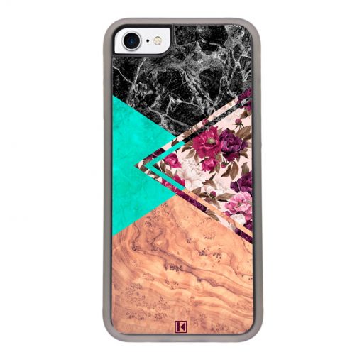 Coque iPhone 7 / 8 – Floral marble