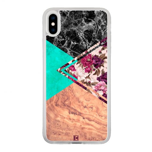 Coque iPhone Xs Max – Floral marble