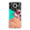 Coque Galaxy J7 2018 – Floral marble