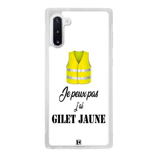 Coque Galaxy Note 10 – Je peux pas j'ai Gilet jaune